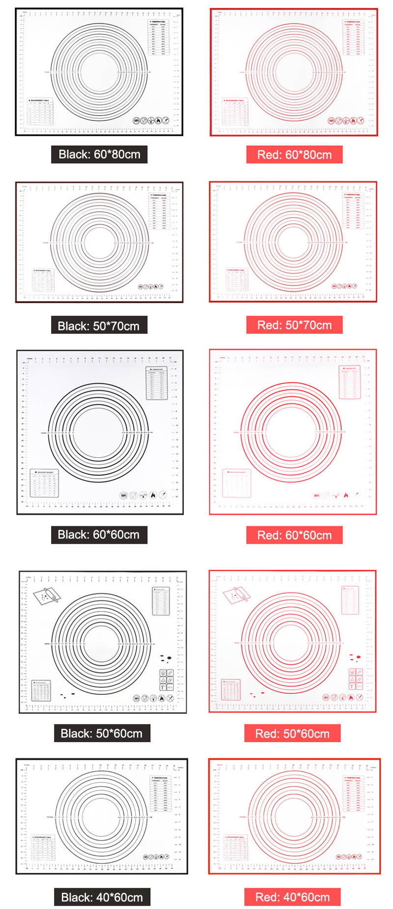 large silicone baking mat
